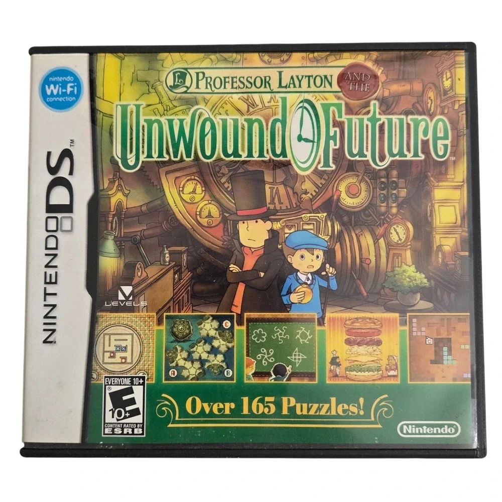 Professor Layton and the Unwound Future Nintendo DS 2010 CIB Complete Manual